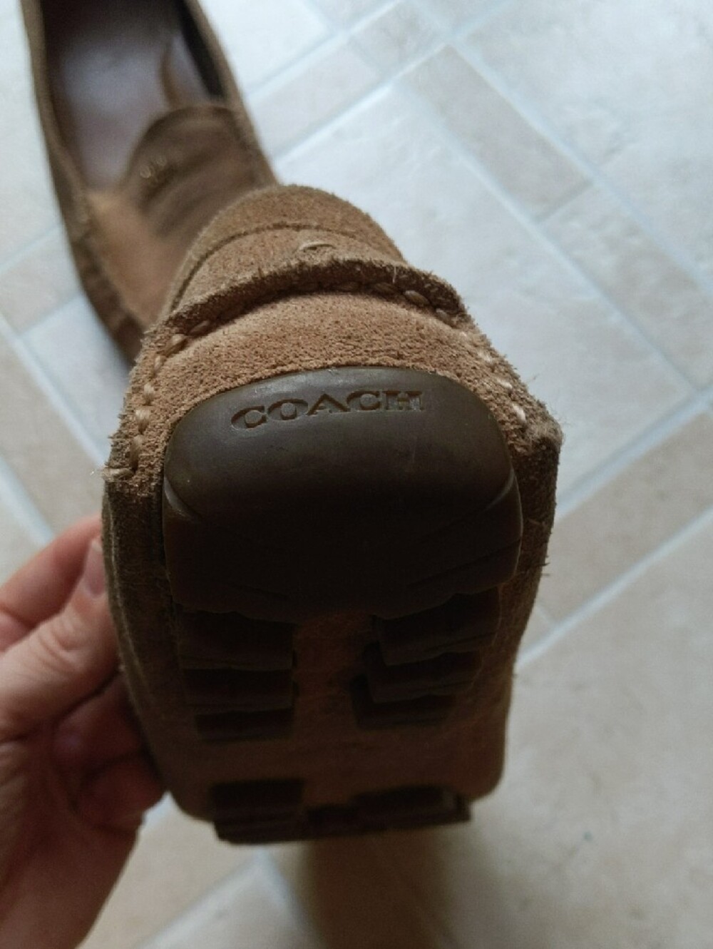 Coach Suede Loafers - Women's Size 7.5 - Picture 4 of 5